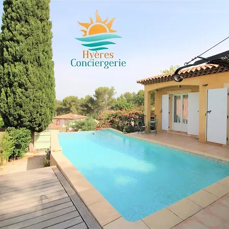 Hyeres-charmante Piscine 5mn Plages Parking-wifi Villa *